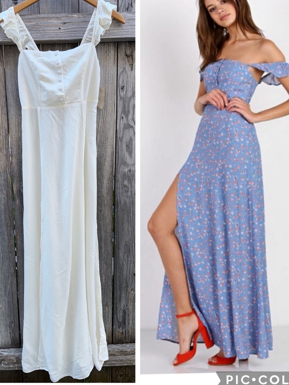 Flynn Skye Bardot Maxi Dress White Size Large